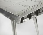 Salon Vintage Table Butler Midway Aviator Desk PE Foam Packing