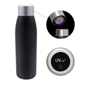China 500Ml 304 Stainless Steel Ultraviolet Sterilizing Water Bottle factory