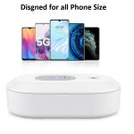 Ultraviolet Radiation Cell Phone Uv Sanitizer Portable With 15W Wireless Charger