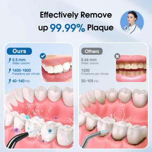 China Rechargeable Electric Water Flosser for Home and Travel Teeth Care 5 Cleaning Modes FCC Certified factory