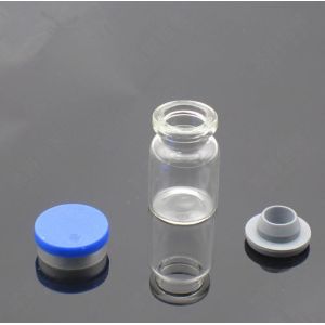 China Vaccine Bottles Glass Injection Vial Pharmaceutical Rubber Stopper Aluminum Cap on sale