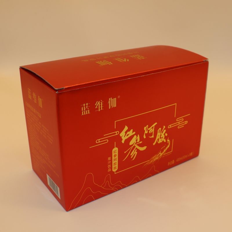 Kraft Disposable Food Packing Boxes For Donkey Hide Gelatin ODM