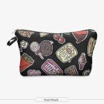Women Cosmetic Bag 3D Printing Makeup Bags With Multicolor Pattern Cute