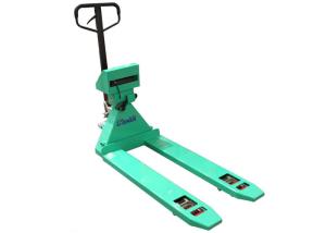 China Manual 3000Kg Pallet Jack Scale Truck With Weight Indicator factory
