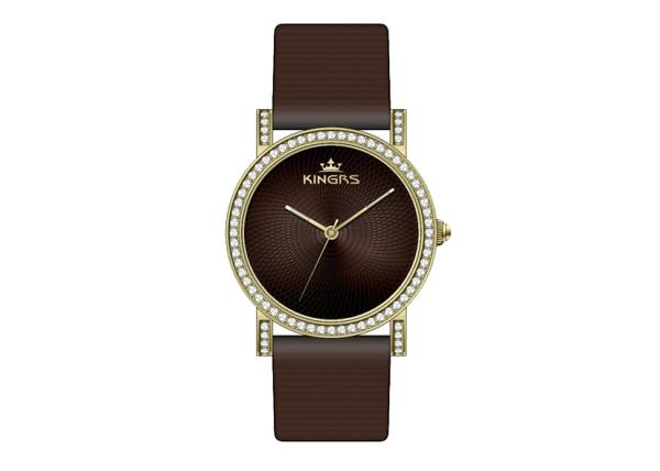 Stainless Steel Case Latest Fashion Watches For Girls Waterproof ,OEM Leather