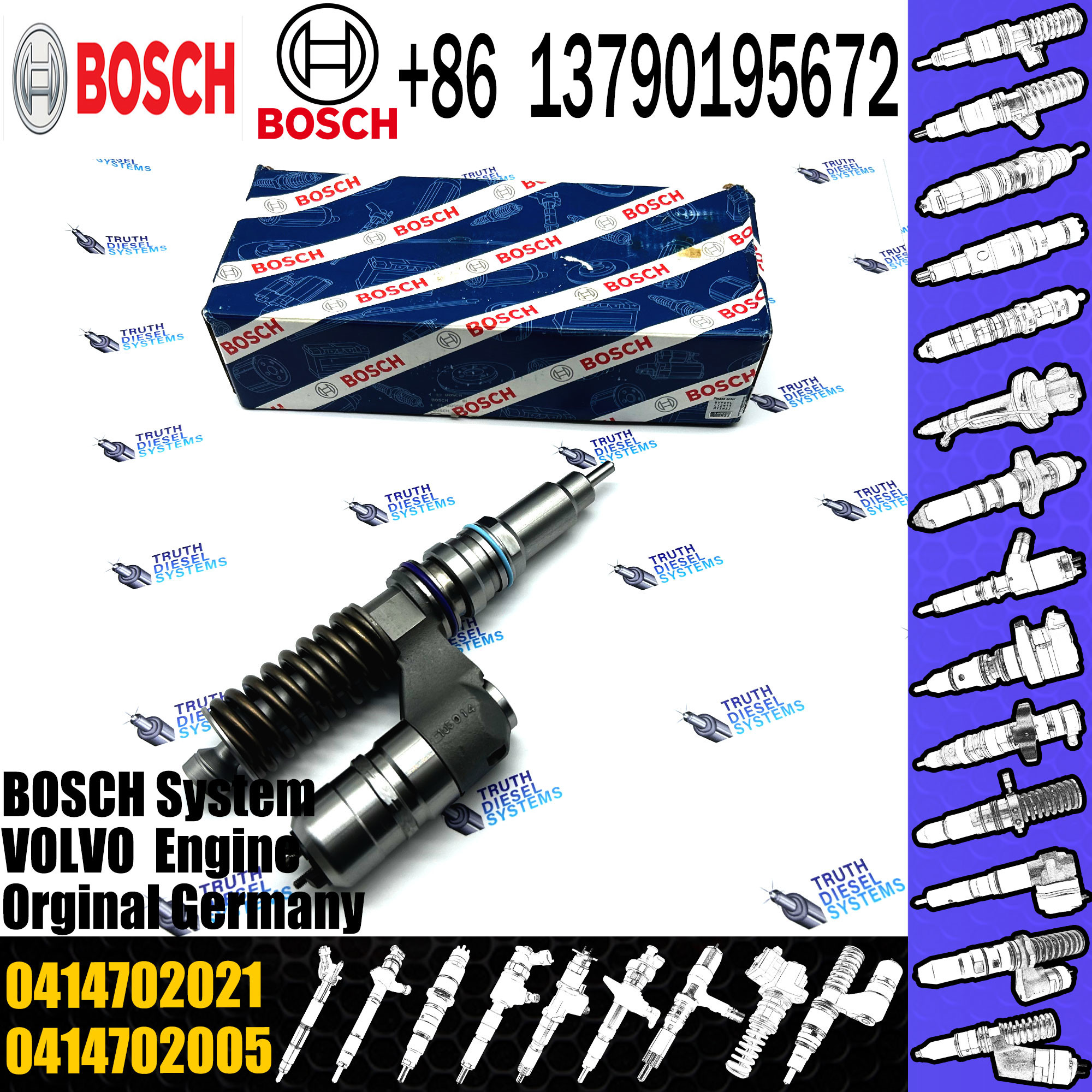 0414702003 Fuel Diesel Injector for VOL hot sale good feedback 0414702005 0414702010 0414702021