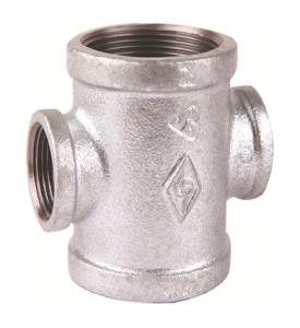 China malleable iron pipe fitting cross factory