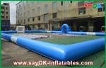 Inflatable Football Toss Game Blue Inflatable Football Field Areas Playground