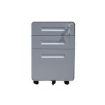 Slim Edge Steel Mobile File Pedestal With Cushion 0.5-1.0mm Thickness