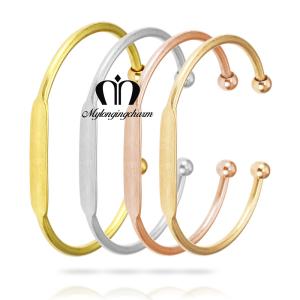 China 55MM Adjustable Cuff Womens Engraved Bracelets factory