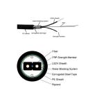 H Type FTTH Optical Fiber Cable GJXFHA Fiber Cables 2F 7MM