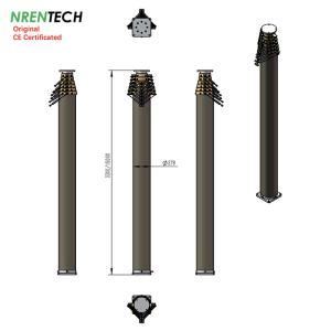 China 15m pneumatic telescoping antenna mast and towers for antenna-300kg payloads- lockable mast factory