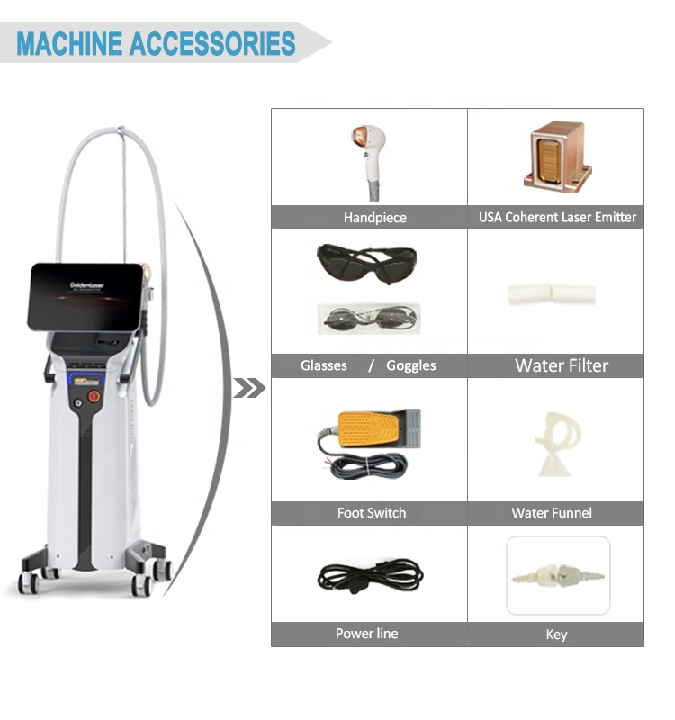 Diode Laser Hair Removal 755 808 1064 nm Laser Tattoo Removal Medical Beauty Equipment