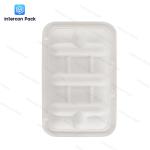 4 5 6 Compartment Pulp Food Containers Disposable Food Divider Tray