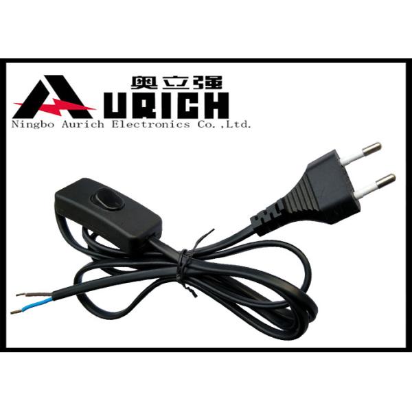 IEC C7 2 Prong European Power Cord With In-Line Switch For Himalayan Salt Lamp