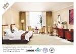 Commercial Style Wooden Finish Hotel Bedroom Furniture With Fabric Sofa Set