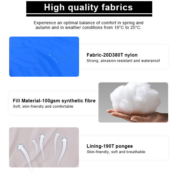 Purple Cotton Single Envelope Large Sleeping Bag Backpacking Camping Bag For Adults