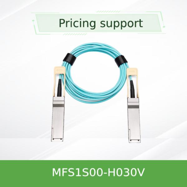 China MFS1S00-H030V(980-9I440-00H030)  Aoc Network Cable IB HDR Up To 200Gb/S QSFP56 30m 200GBase-AOC QSFP56 To QSFP56 factory