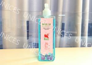 China Blue Liquid Antibacterial Hand Sanitizer , Sterilized Antimicrobial Hand Sanitizer factory