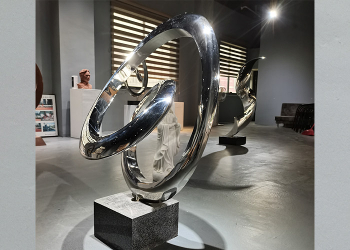 OEM Mirror Polished Stainless Steel Decorative Abstract Art Sculpture