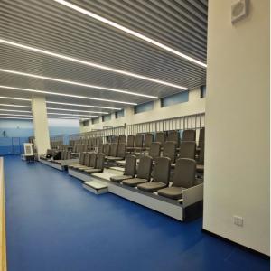 China Steel Platform Telescopic Seating System in Grey or Black Color for Customizable Needs factory