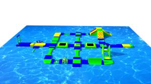 China Summer Inflatable Water Obstacles Airtight Park On Lake Ocean factory