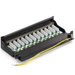 12 Port Pacthpanel UTP Wall Mount RJ45 Patch Panel Cat6 Cable Distributor