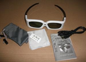 China Home Theater DLP Link 3D Glasses 120hz 2.2ma High Transmittance factory