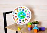 DIY Painting Battery Powered 9 " Wall Clock Art And Craft Kits For Children