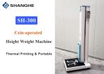 Coin Operated Digital Scale With Height Rod Rated Load 200kg With Printer AC110V