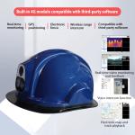 Face Recognition Smart Thermal Imaging Safety Helmet Camera High Precision