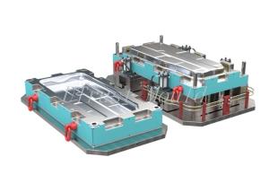 China Automobile Battery Cover SMC Mould Car Battery Box Cover Compression Mould factory