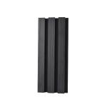 Black Color Acoustic Wood Slat Panels Polyester Fiber MDF For Hotel Decor