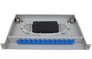 China Durable Optical Splitter Box , 19 Rack Mount Enclosure Easy Installation factory