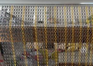 China Aluminum 1.5 Mm Wire Chain Link Screen Curtain Architects Exhibition Hall Decorative factory