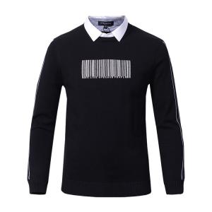 China Mens Crew Neck Sweater Business Casual , Men's Winter Knit Sweaters Customized factory
