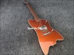 High quality electric guitar with Metallic orange gold dust paint on all parts