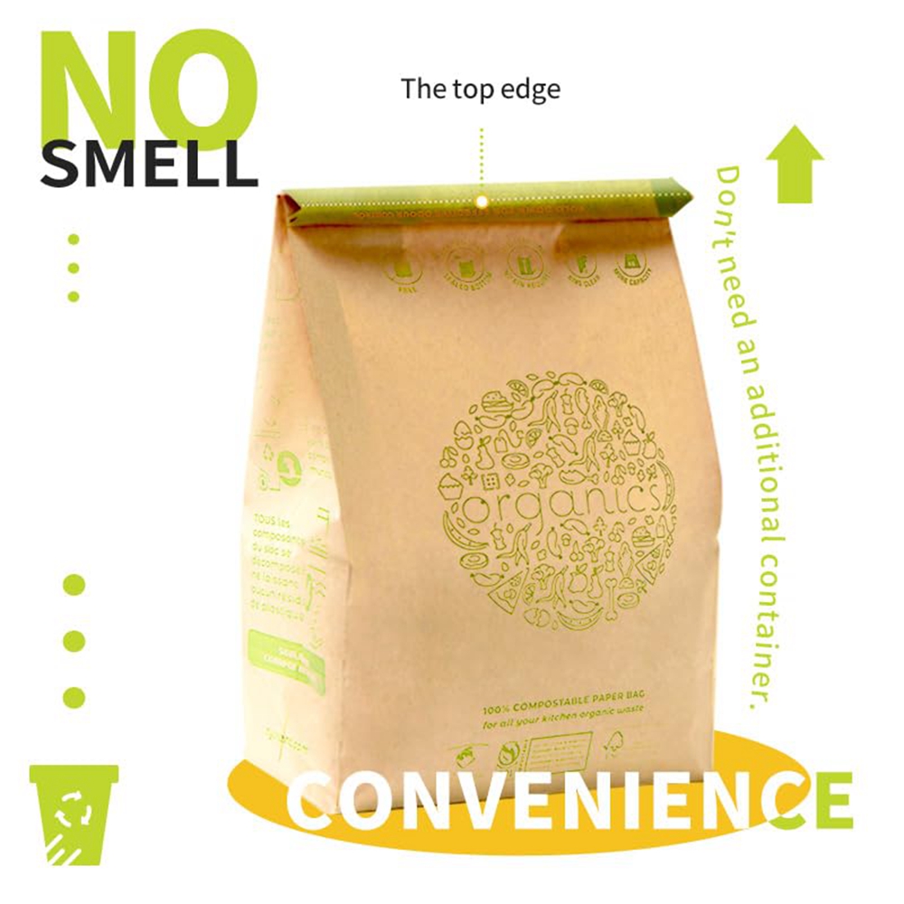 Custom Order Accepted CMYK 4 Color Offset Printed Biodegradable Disposable Garbage Bag