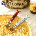 Factory Direct Customized logo stainless steel cute cartoon plastic PS handle