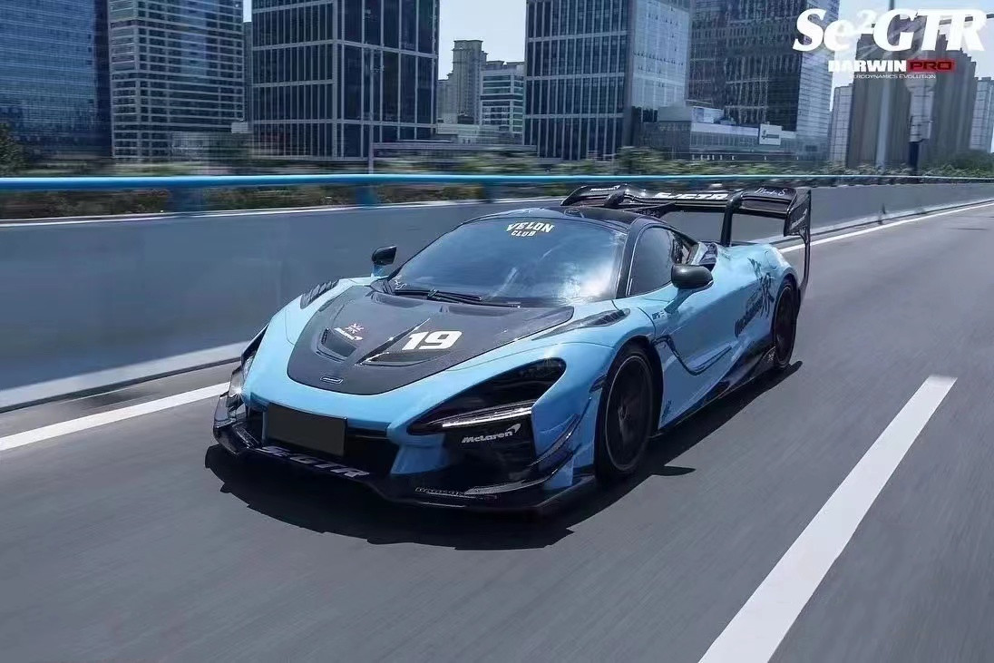 GTR Style 720s Wide Body Kit Mclaren Senna Body Kit Front Bumper Carbon Fiber