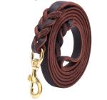 leather slip lead for dogs Training 4/6 ft Length 3/5 inch Width for Medium and