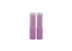 China PP Cap Abs 4g Purple Lip Balm Tube Small Empty Lip Balm Containers factory