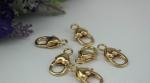 Hanging plating gold not pattern handbag hardware zinc alloy snap clip hook 5 mm