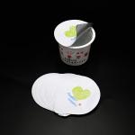 Heat Sealing Precut Aluminum Foil Lid For PP Cup 84mm Top Size