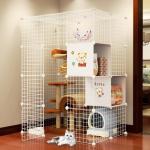 Cat Cage Large Free Space Household Two Cats With Toilet Large Castle Indoor Cat