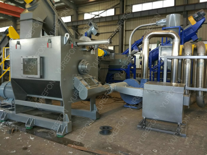 High Automatic Plastic Washing Recycling Machine , 1500 Kg / H Plastic Bag Recycling Machine Line