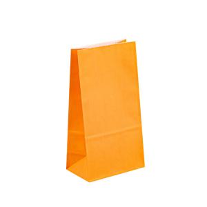 China Grease Proof White Kraft Paper Bags CMYK Pantone Color For Fast Food factory