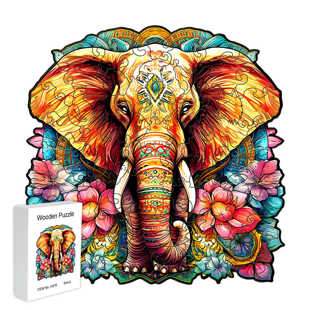 Wooden Puzzle Brain Teasers Toy Colorful 3D Irregular Jigsaw for Children's Education