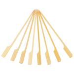 18cm Flat Wooden Bamboo Paddle Picks Sticks For Marshmallow