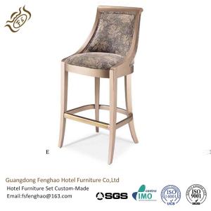 China Contemporary Hotel Bar Stools Counter Wooden Swivel Bar Stools With Backs factory